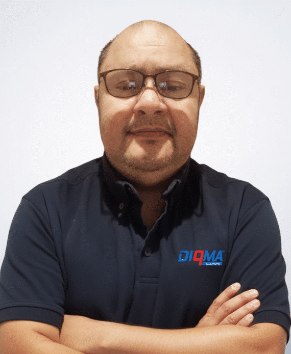 Marco Antonio Beltran es ejecutivo comercial en Diqma Solutions para Equipos de Protección y Seguridad Vial